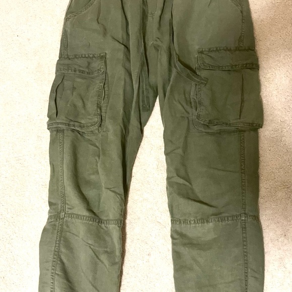 - Linen and cotton joggers, Aerie, size 2 regular, distressed look. New! - Picture 2 of 13